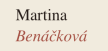 Martina Benáčková